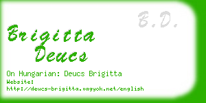 brigitta deucs business card